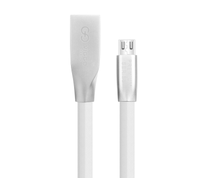 Kabel VIGGO DESIGN USB-microUSB 1m Bialy